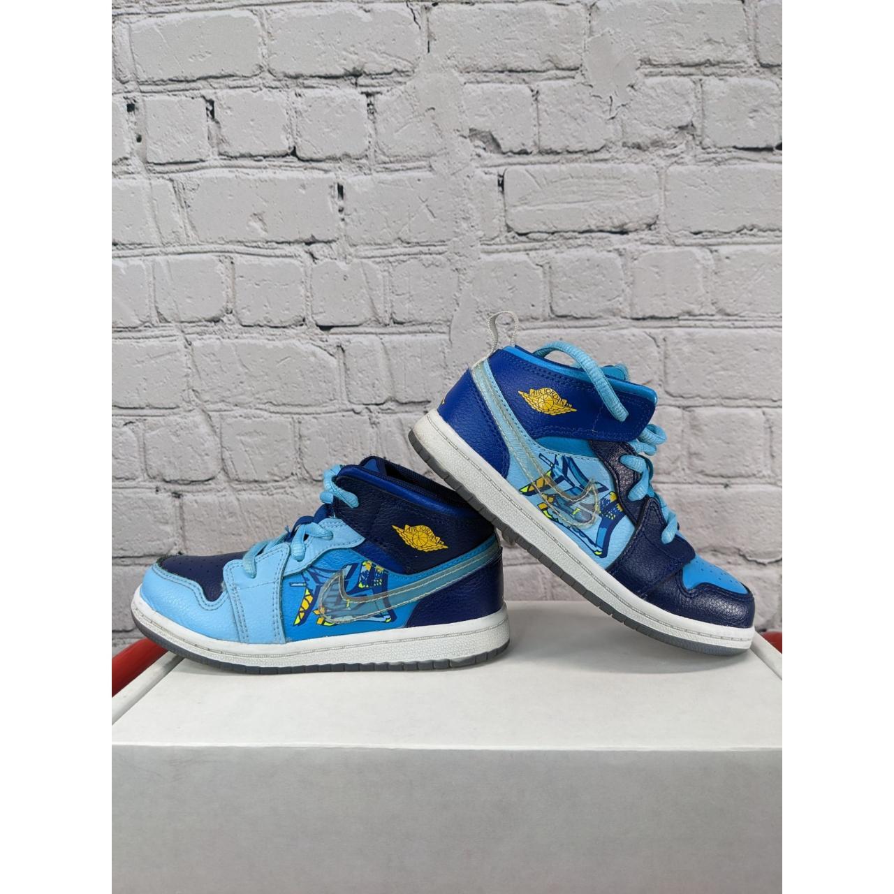 Jordan 1 mid outlet fly blue