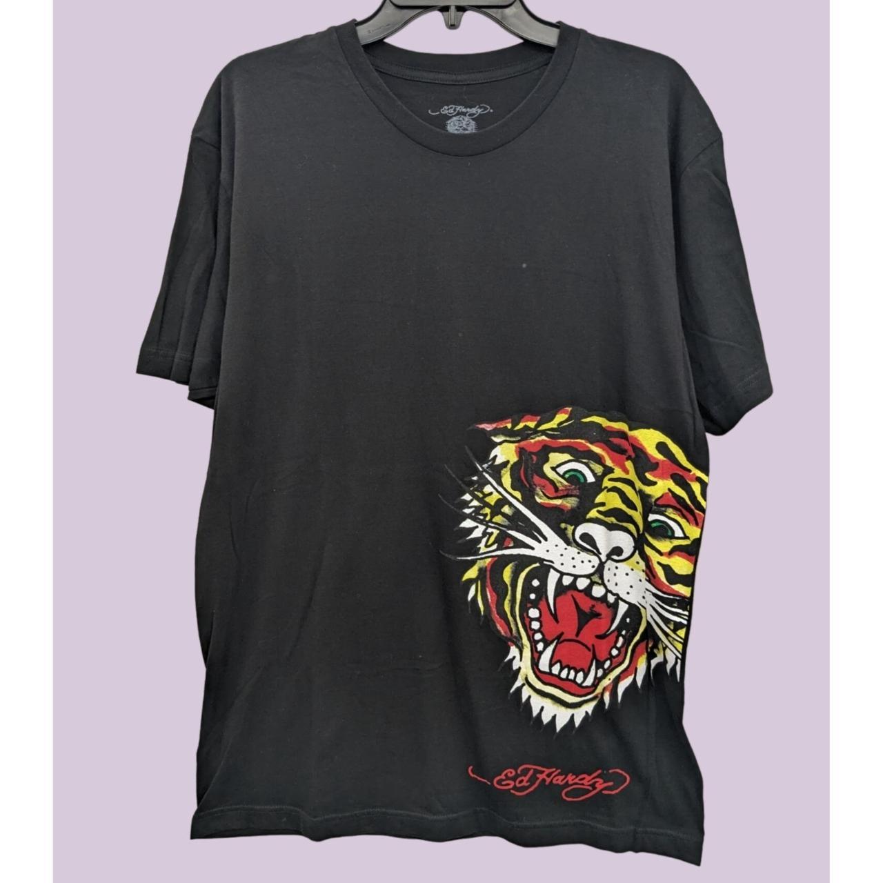 Ed Hardy Tiger Black Wash T-Shirt