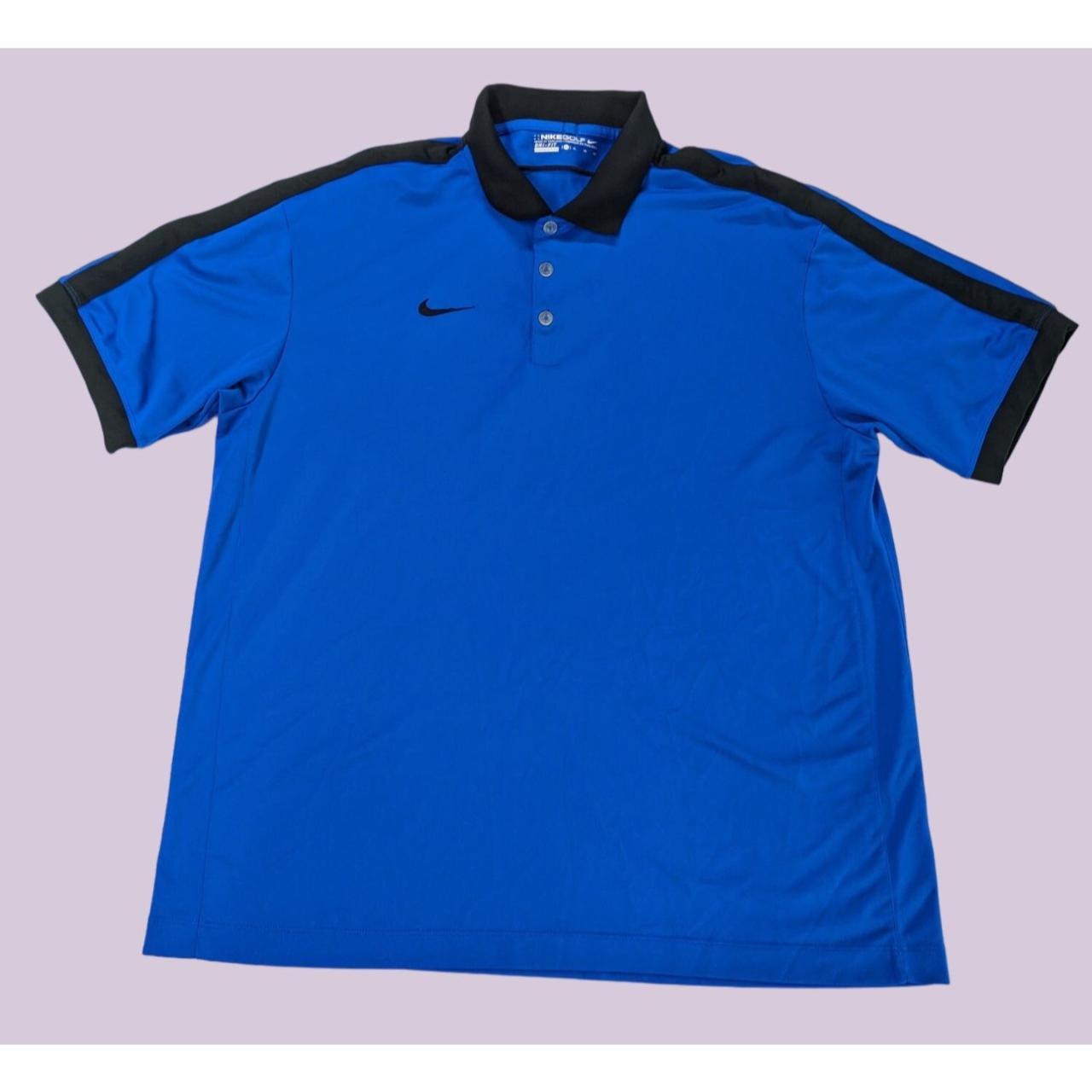 Royal blue outlet nike golf shirt