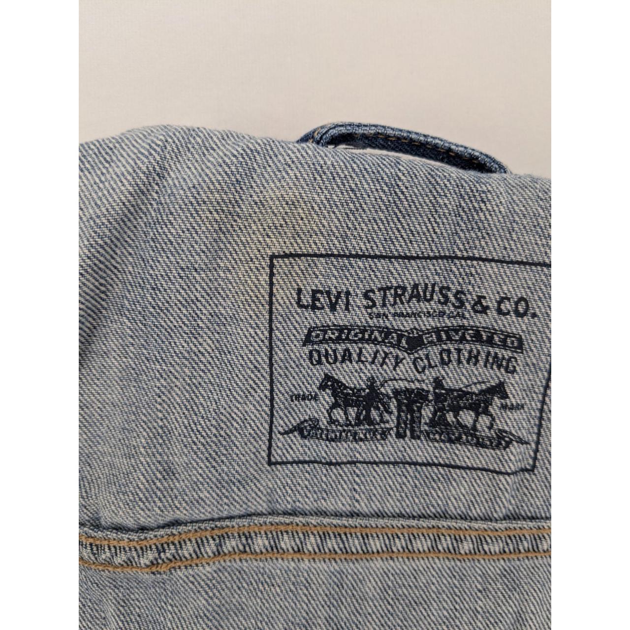 Levi's Women's Vest - Blue - M – Levis Denim Truc… - image 4