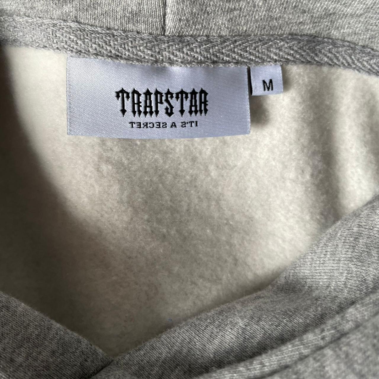 Trapstar Men's Grey and Red Top | Depop