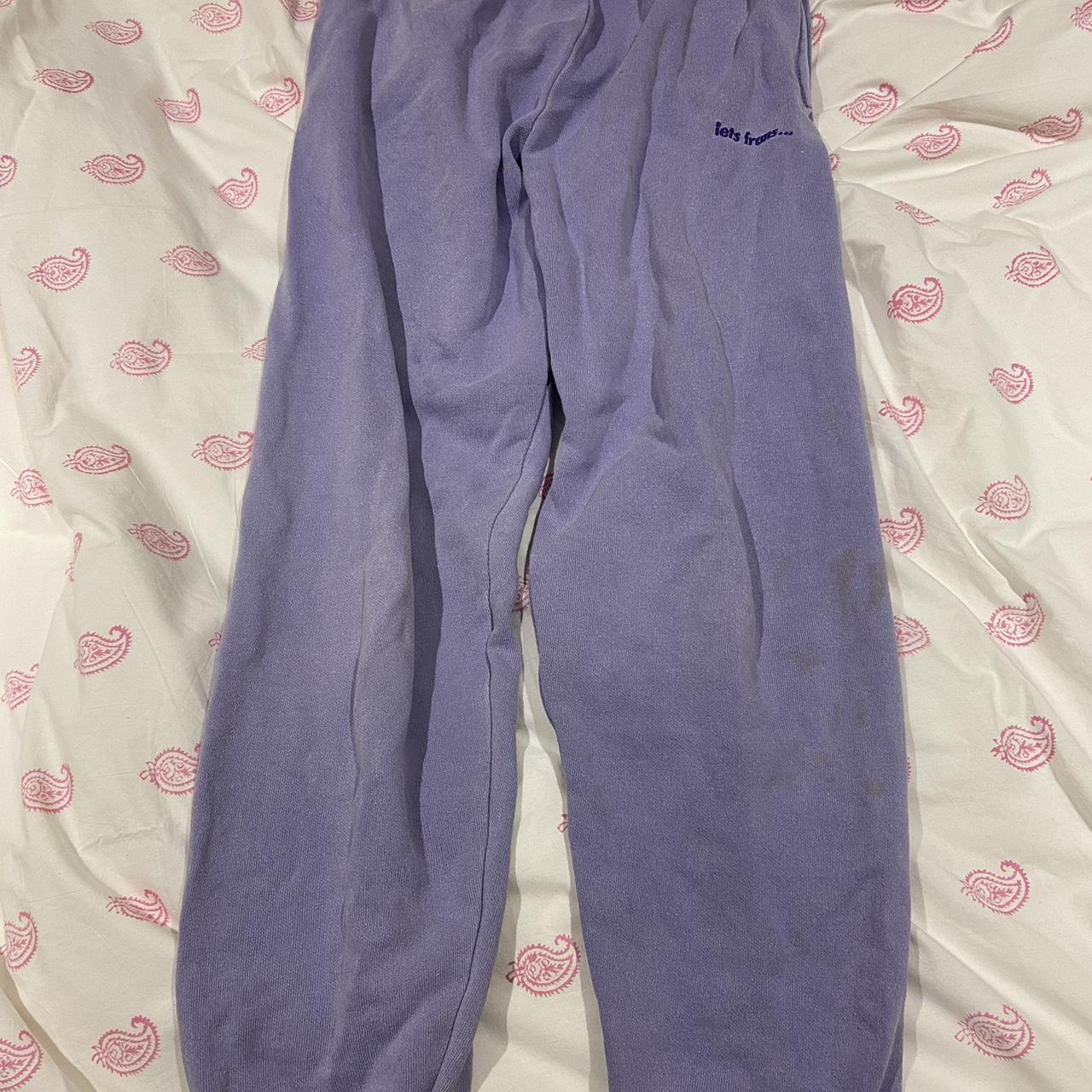 Purple iets frans joggers. Size S and true to size Depop