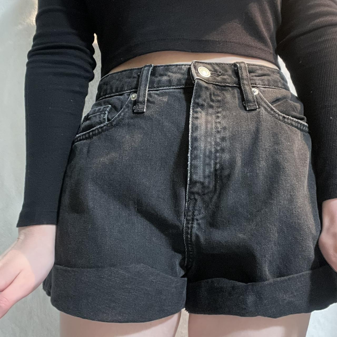 Wild Fable high rise sewn cuff black denim