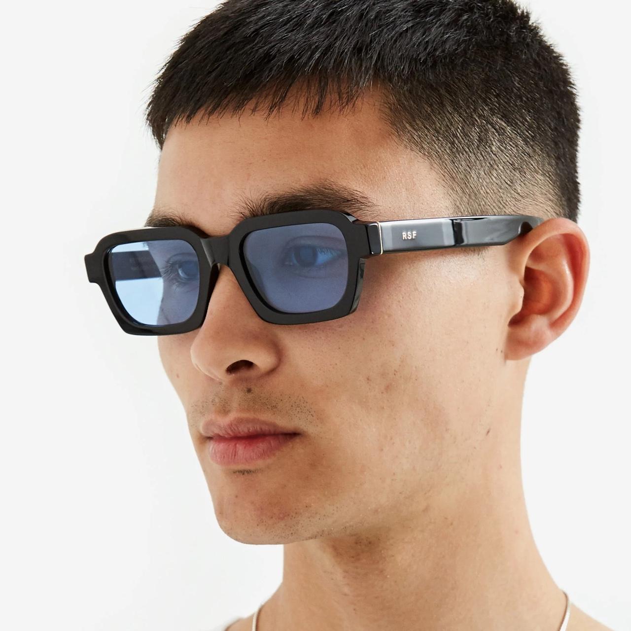 サングラス RETRO SUPER FUTURE FW25 'Caro' sunglasses (CARO AZURE) Retrosuperfuture Sunglasses FOE Caro Azure Black blue Unisex