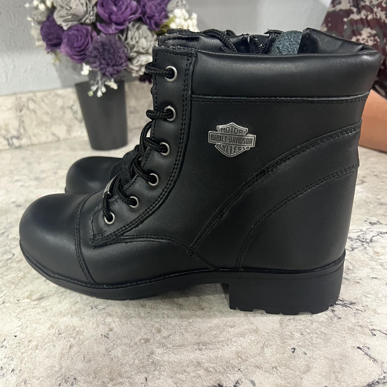 Womens harley davidson steel toe boots hotsell