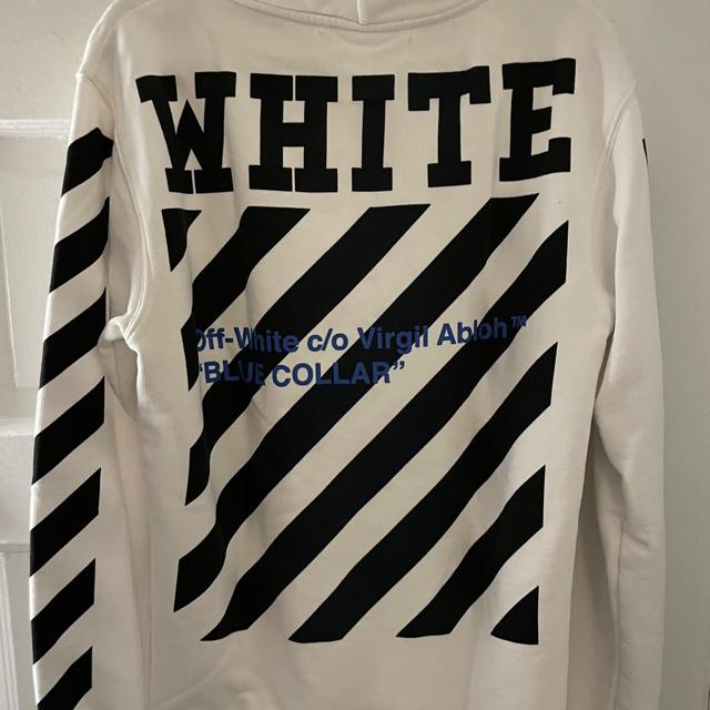 Off white blue outlet collar long sleeve