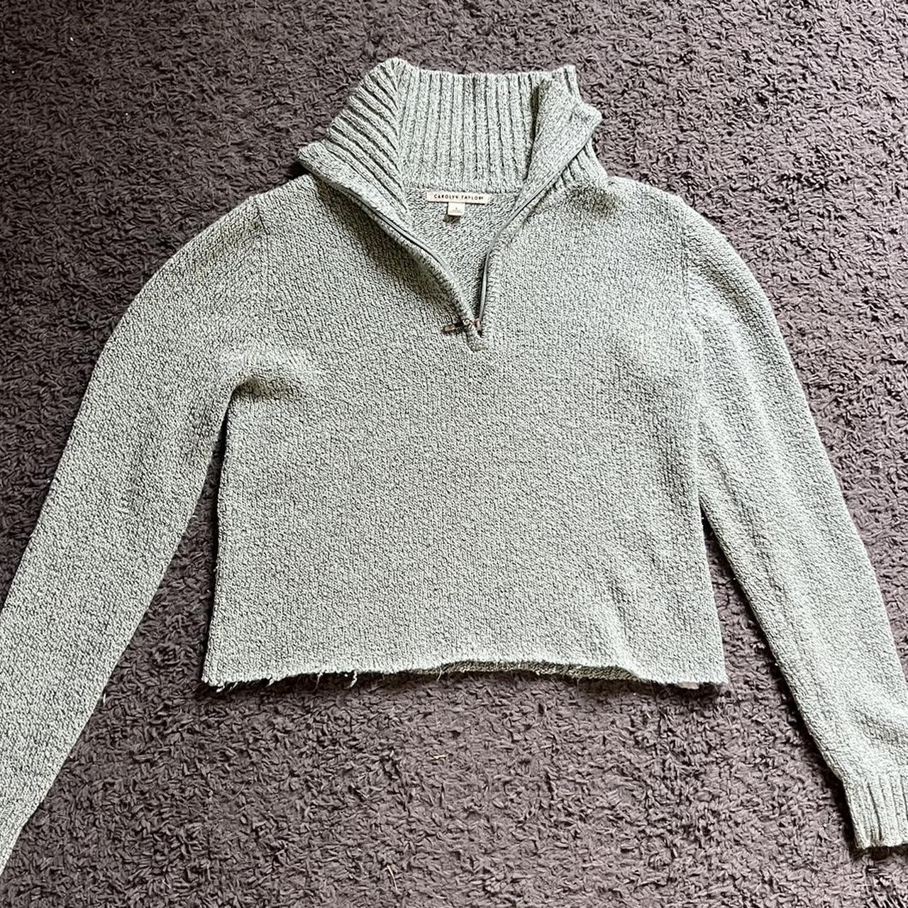 Carolyn Taylor brand small light green sweater. Depop