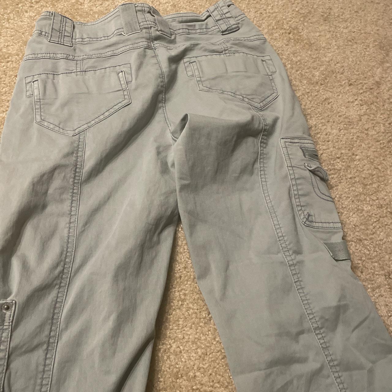 cute garage cargo pants light blue/grey Depop