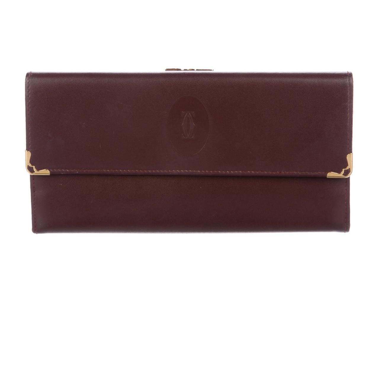 Cartier Women's Burgundy Walletpurses Depop