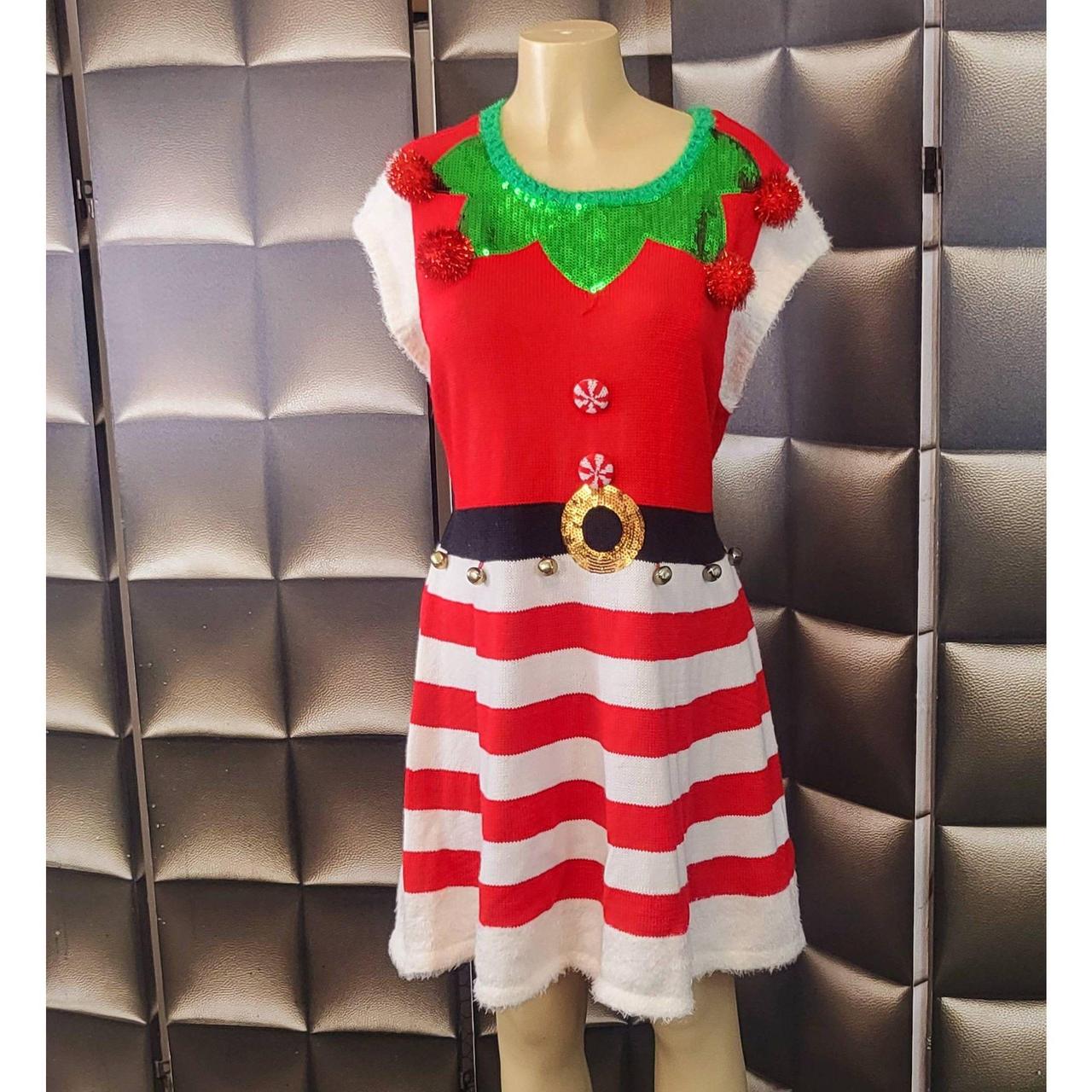 Short sleeve christmas on sale dress