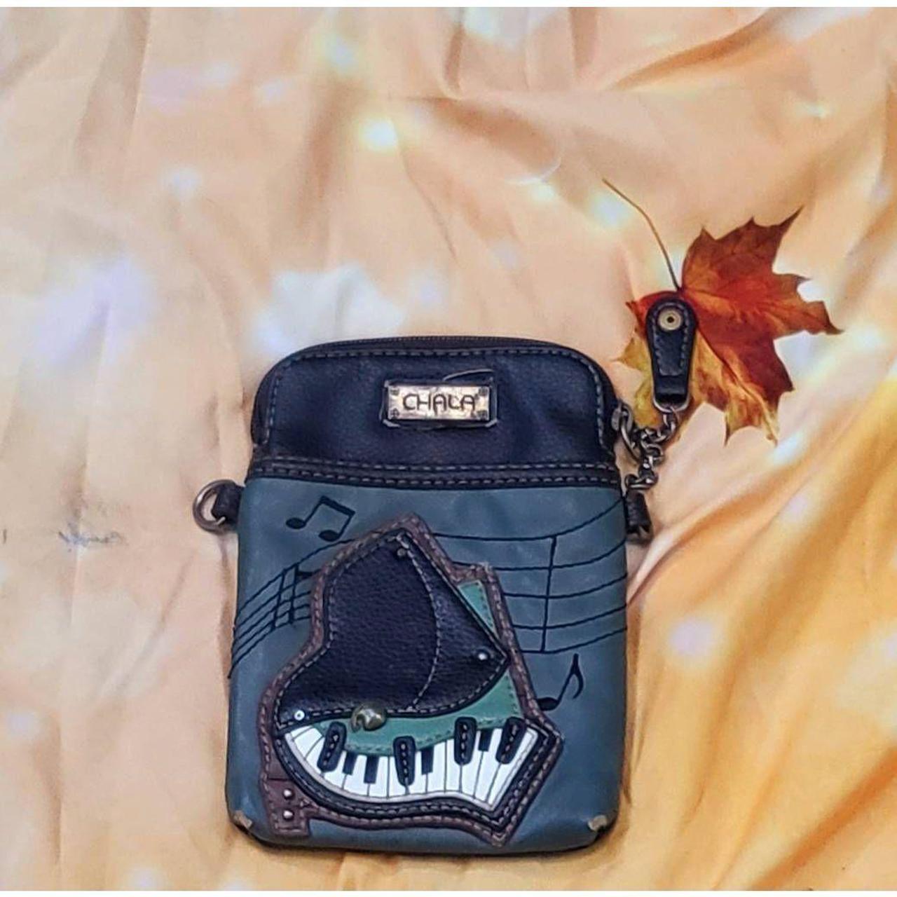 Chala piano themed zippered crossbody bag with no - Depop