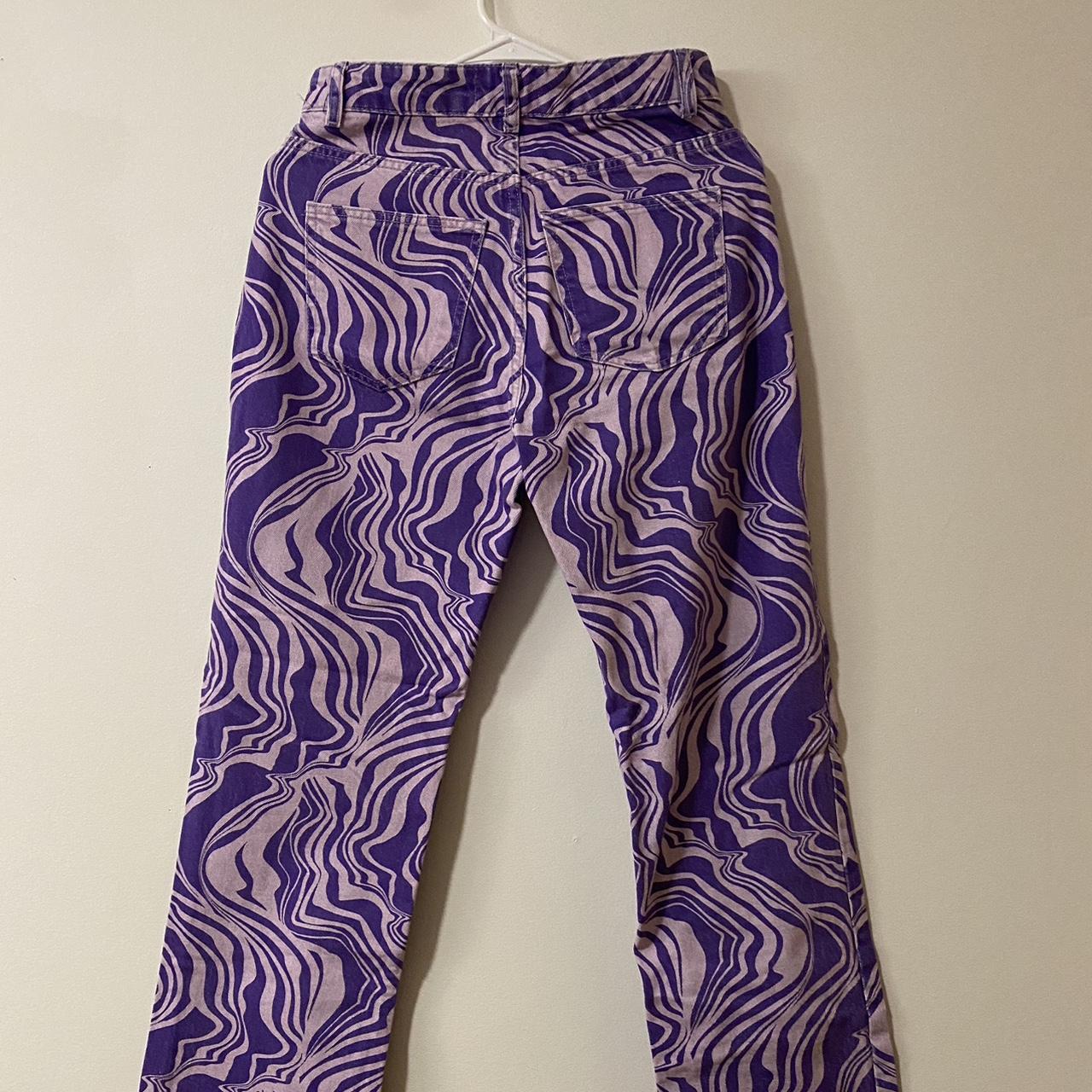 Zara Purple Wide Leg Jeans, only worn once - Depop