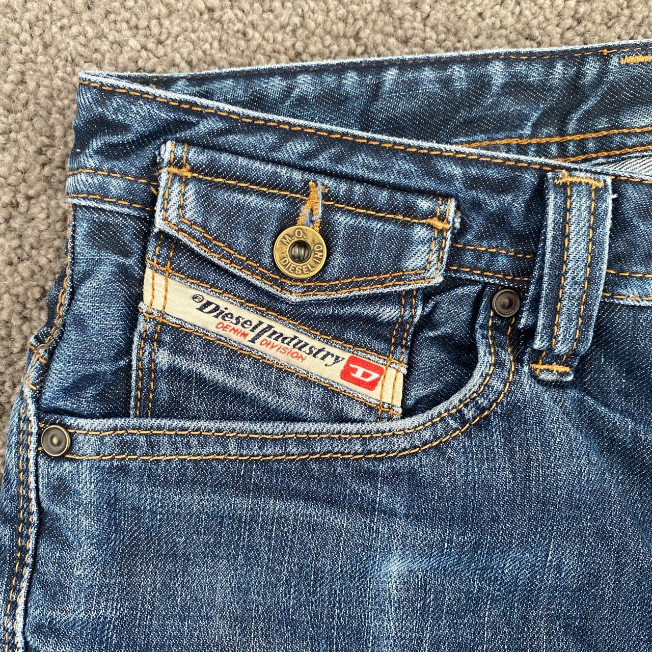 Vintage Diesel low rise jeans Straight leg fit... - Depop