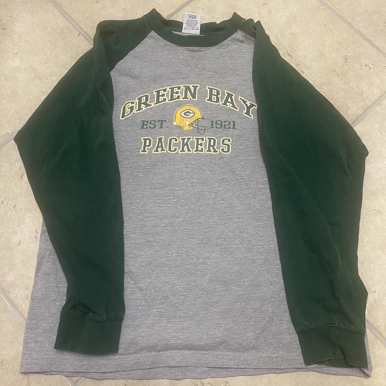 Vintage 90s Green Bay packers jersey long sleeve - Depop