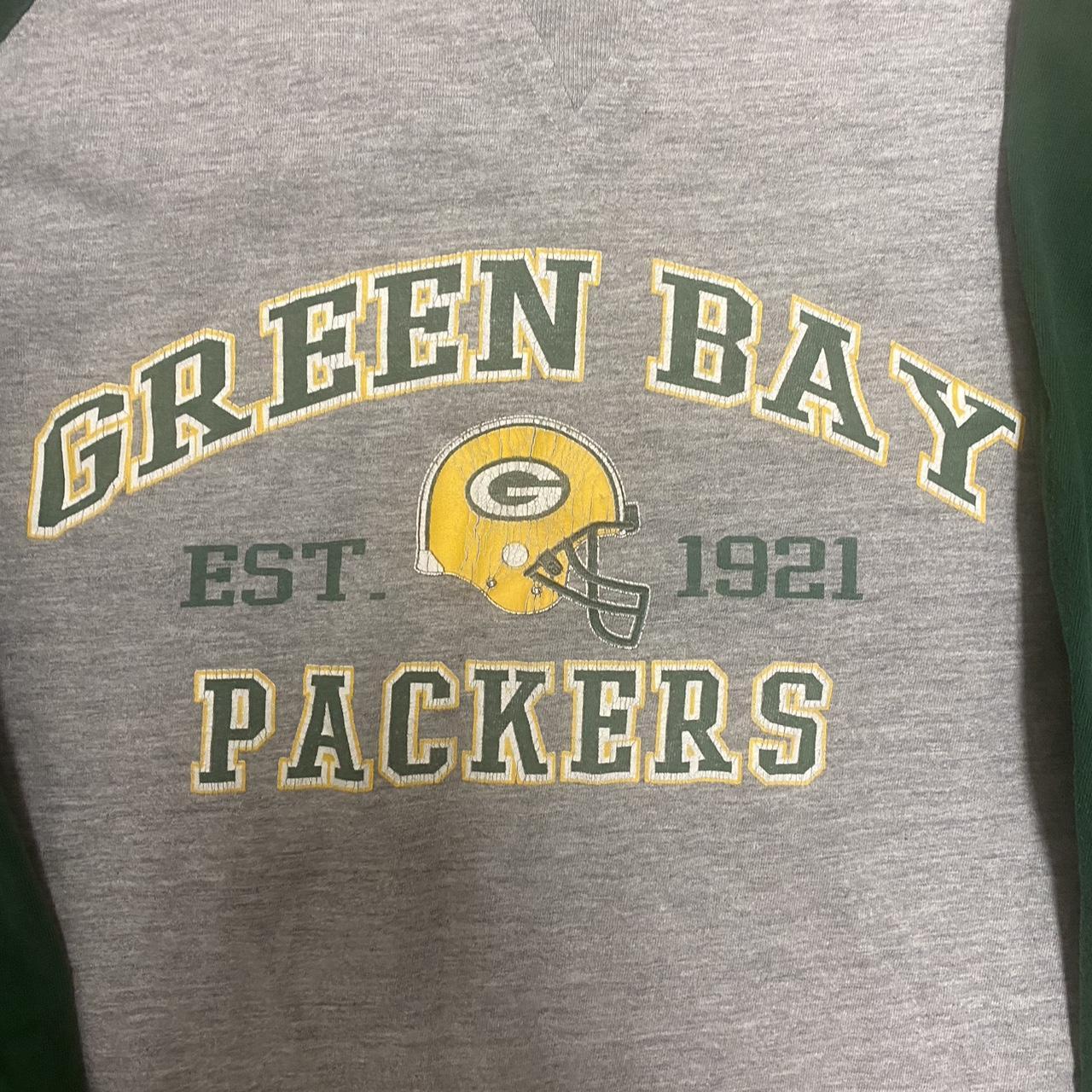 Vintage 90s Green Bay packers jersey long sleeve - Depop