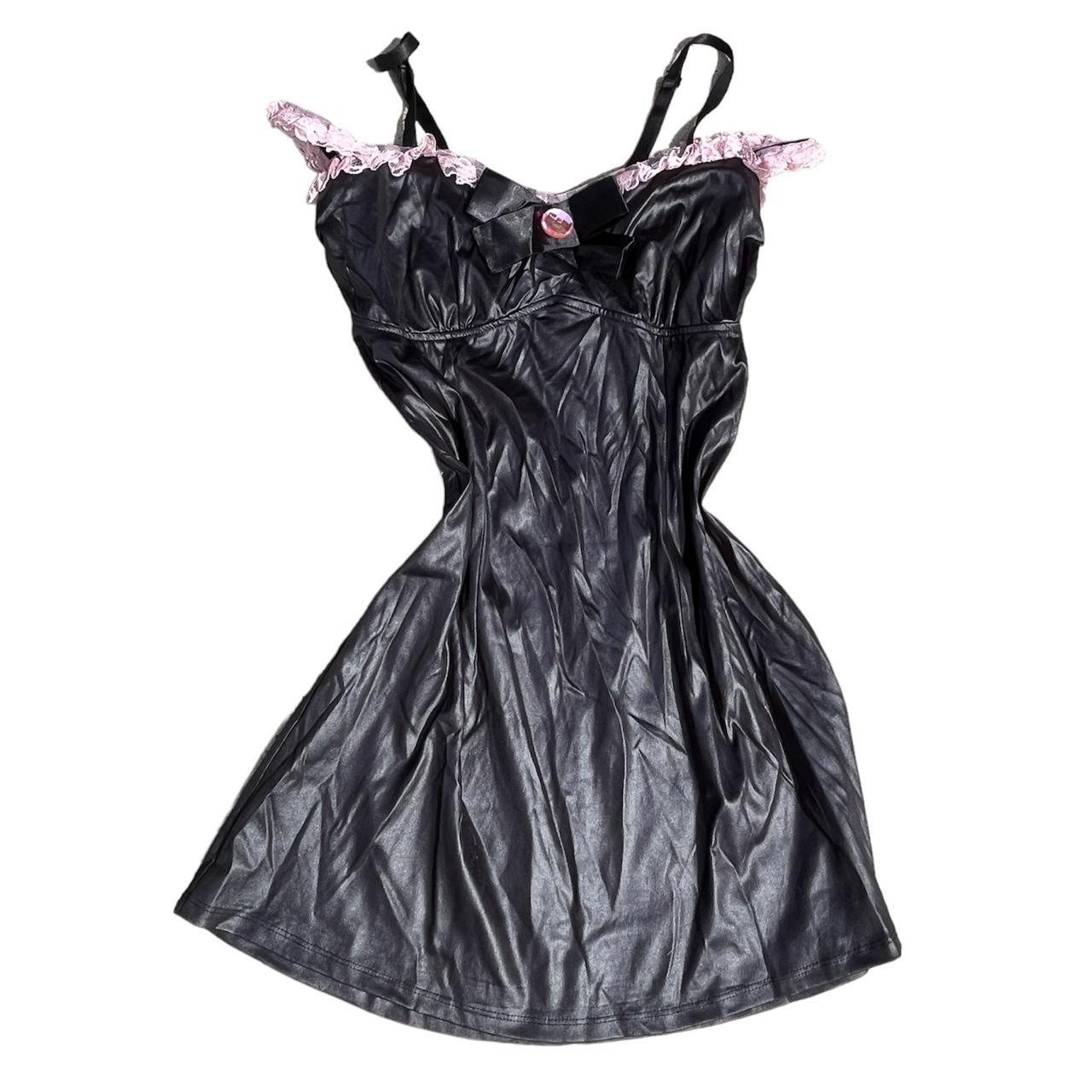 Dreamgirl Women's Black and Pink Dress