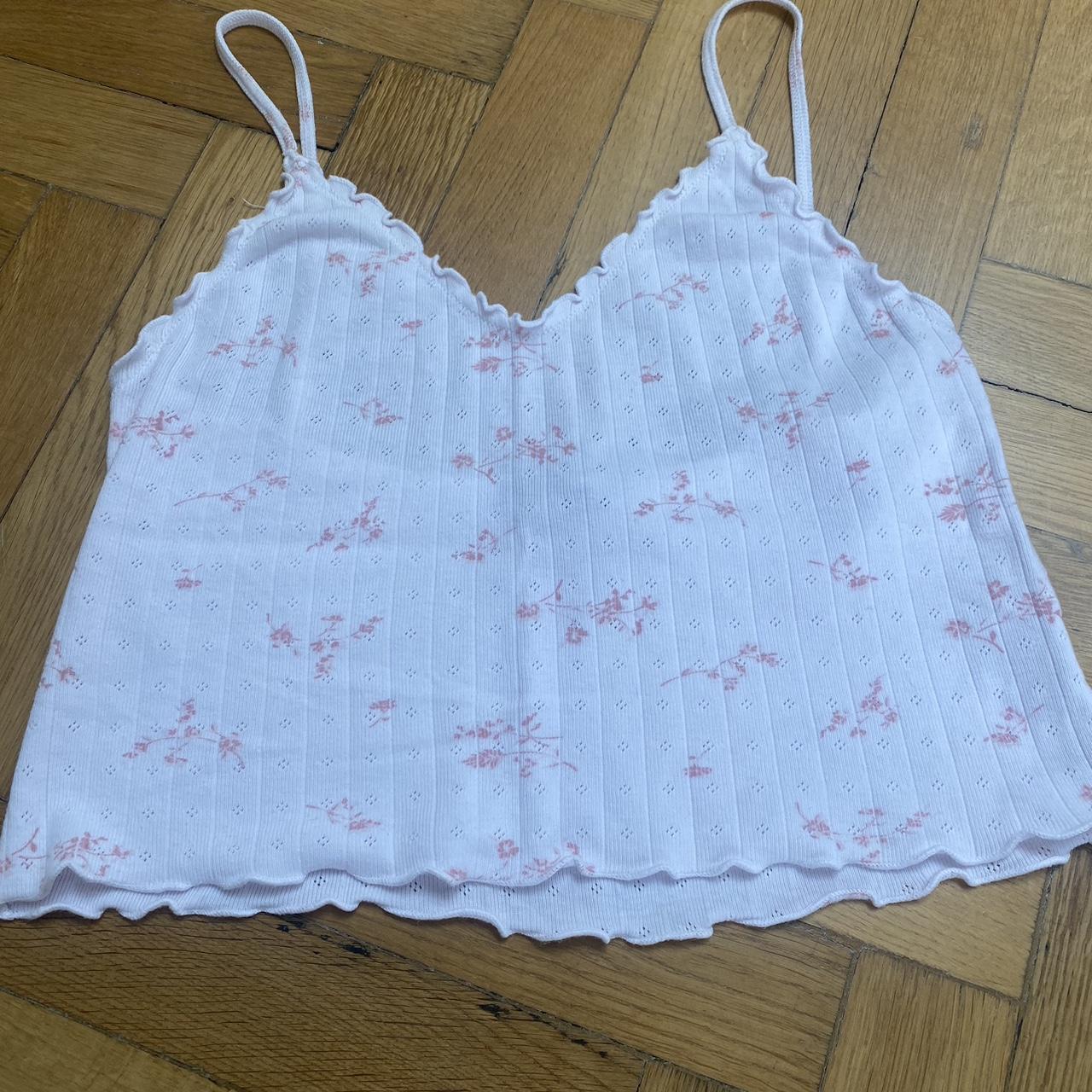 Brandy pink floral top Depop