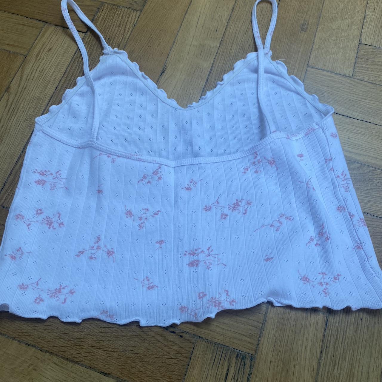 Brandy pink floral top Depop