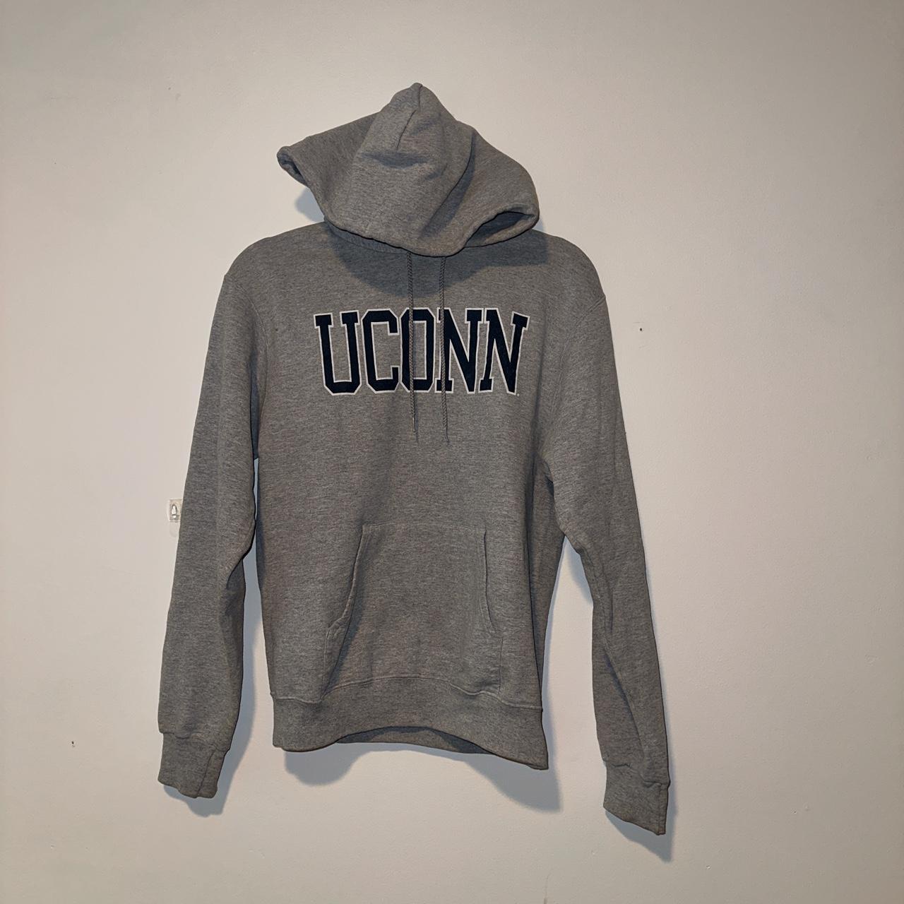 grey champion uconn hoodie; a little bit of pilling... Depop