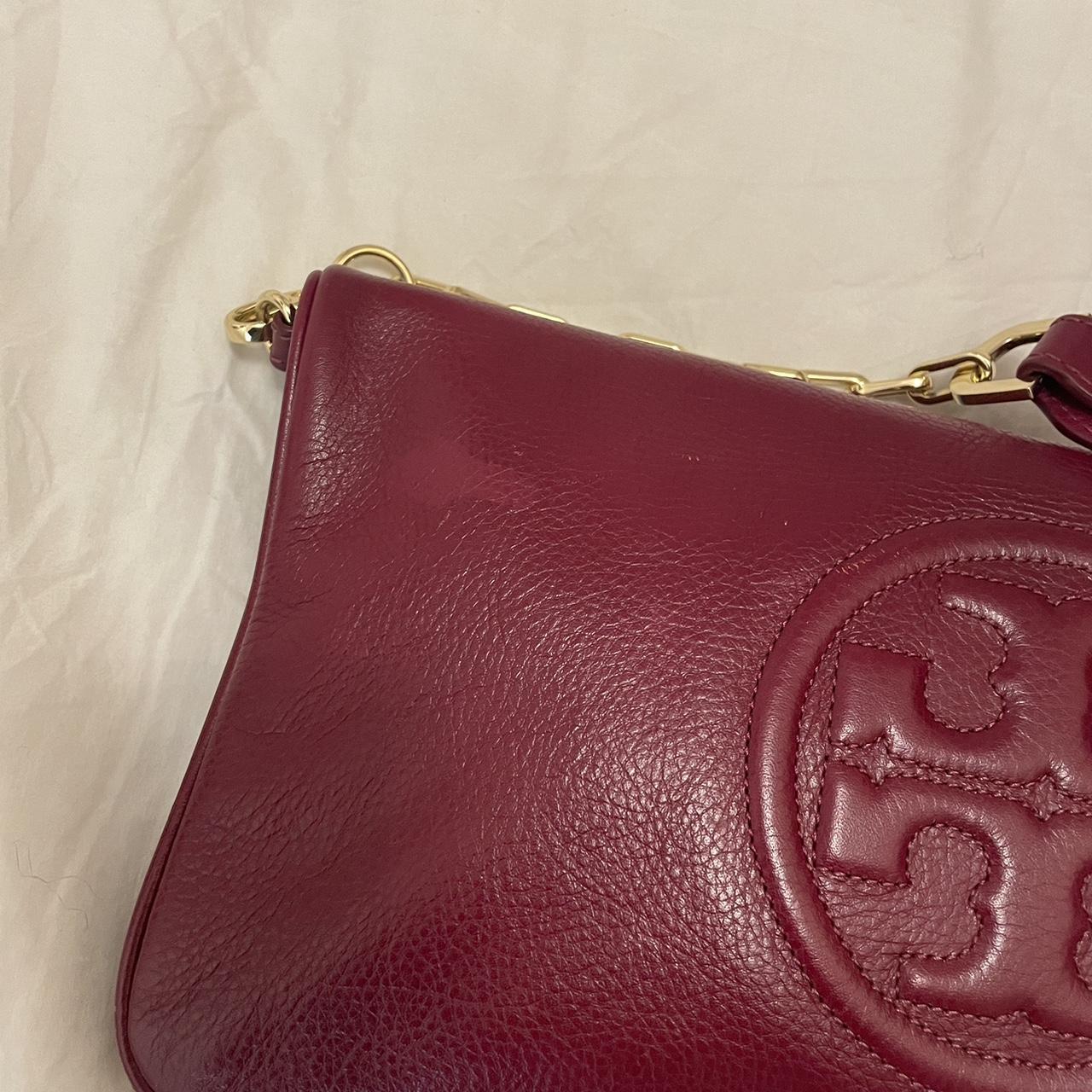 Tory Burch Women's Burgundy Bag | Depop