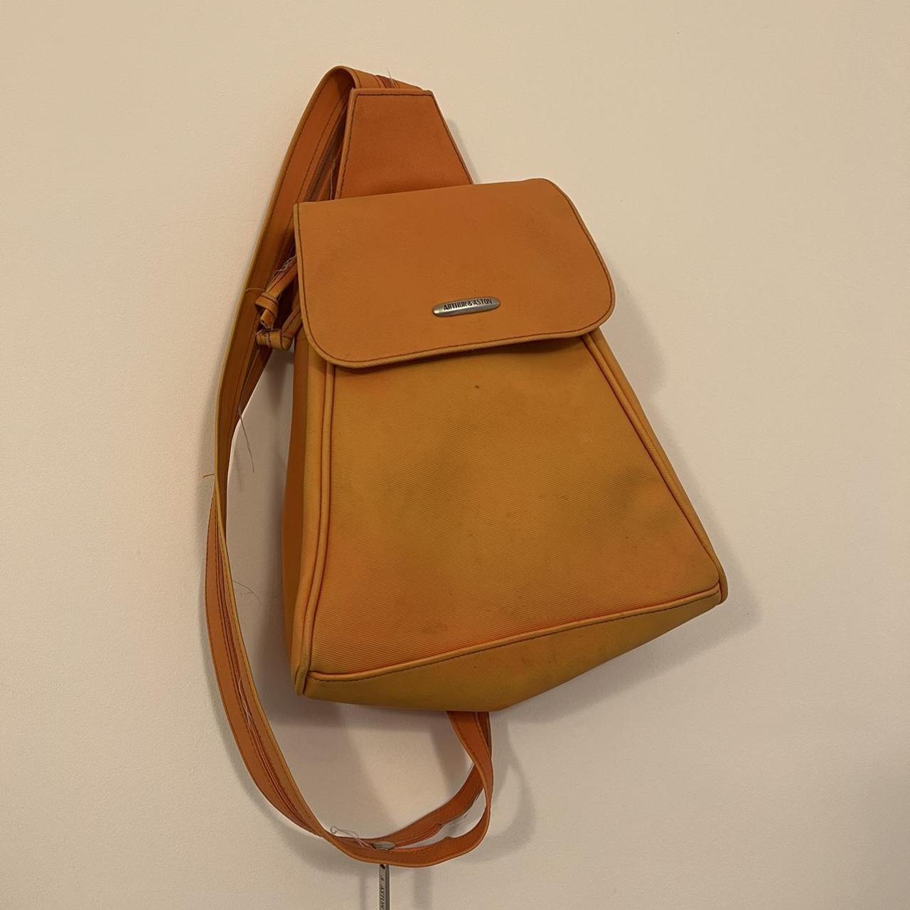 Arthur & Aston orange crossbody bag with inside and... Depop