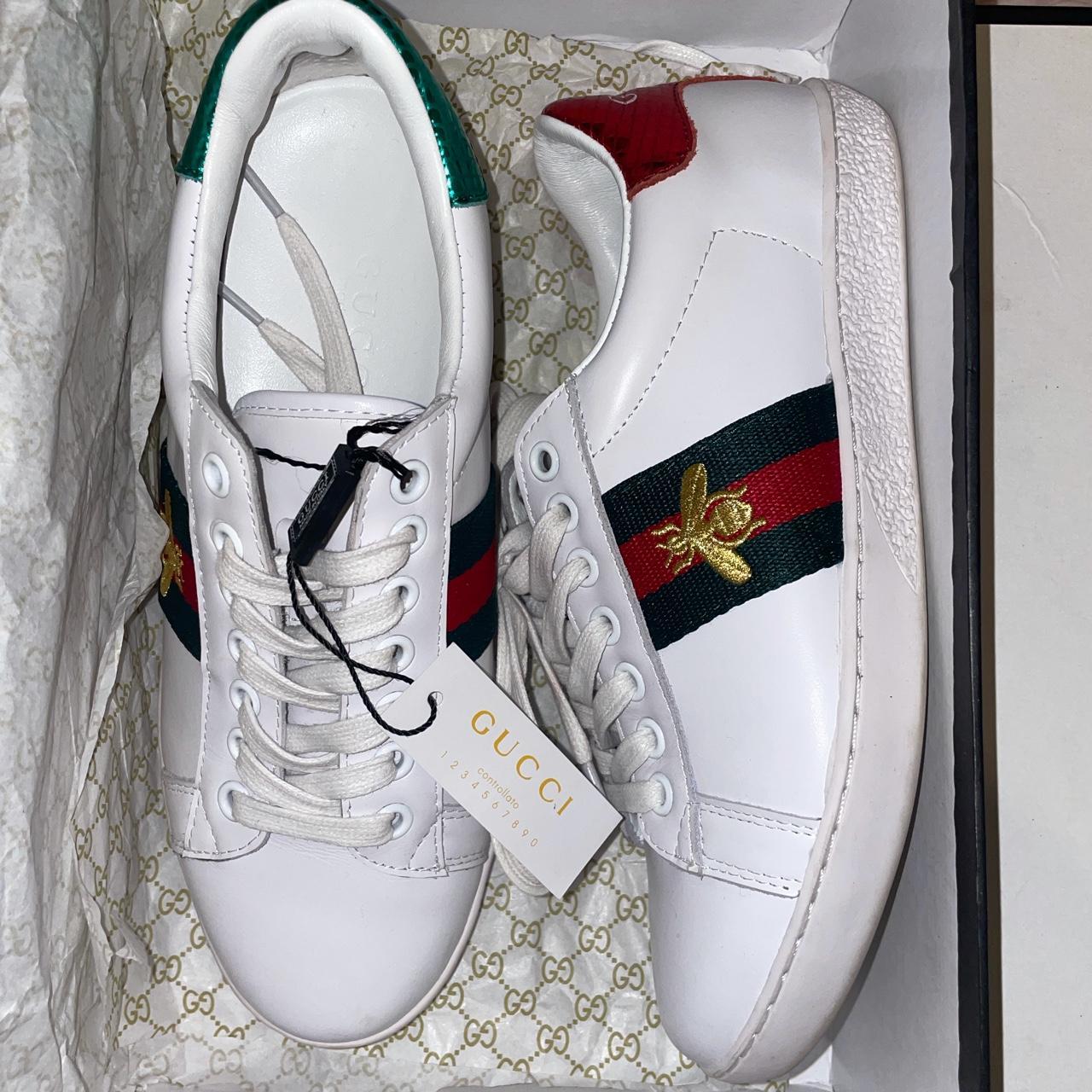 Gucci Ace Bee Trainers UK 38/size 5 • New laces... Depop