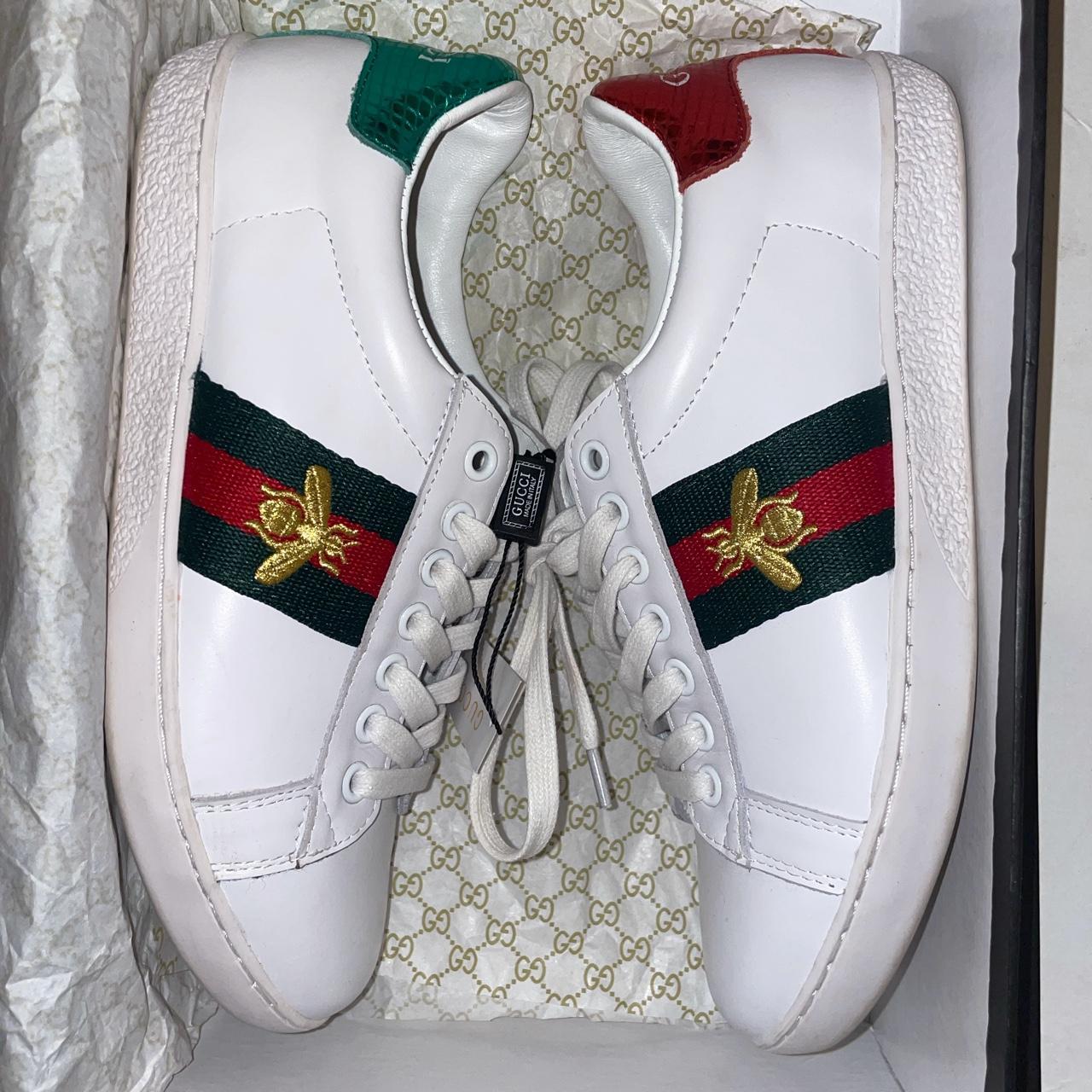 Gucci Ace Bee Trainers UK 38/size 5 • New laces... Depop