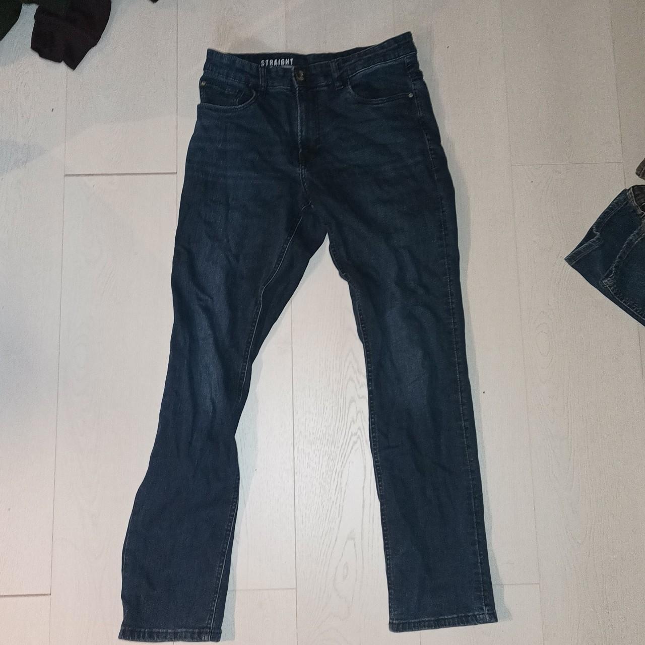 Men's dark blue George jeans 30 straight leg - Depop