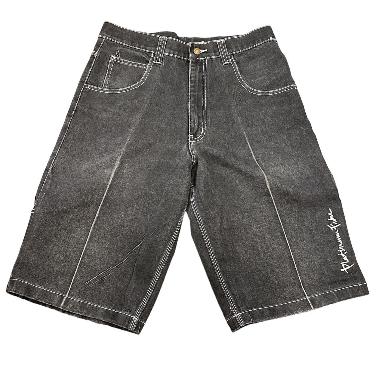 Fubu Men's Black And Grey Shorts 