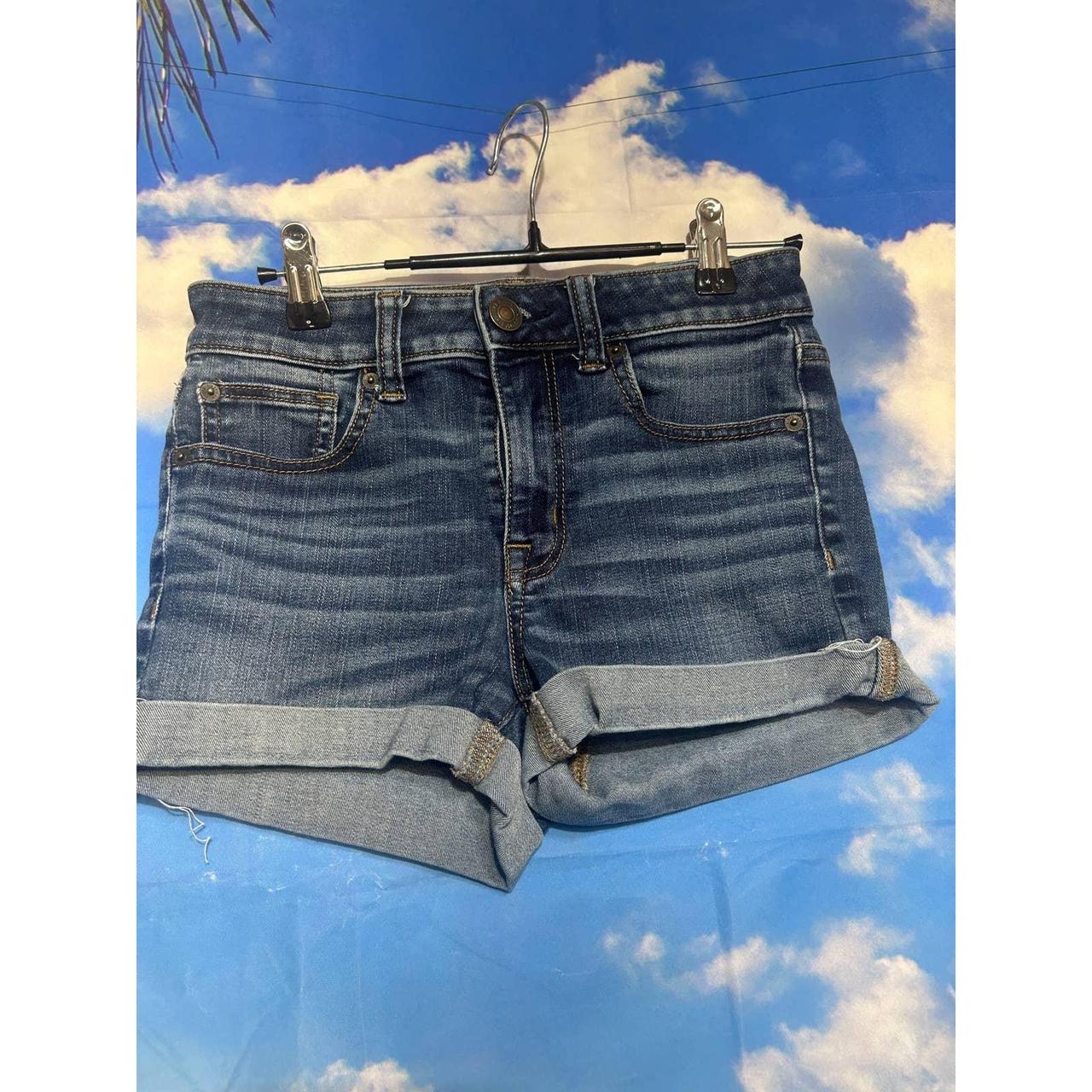 Women's Blue Jean Short American Eagle Next Levell - Depop