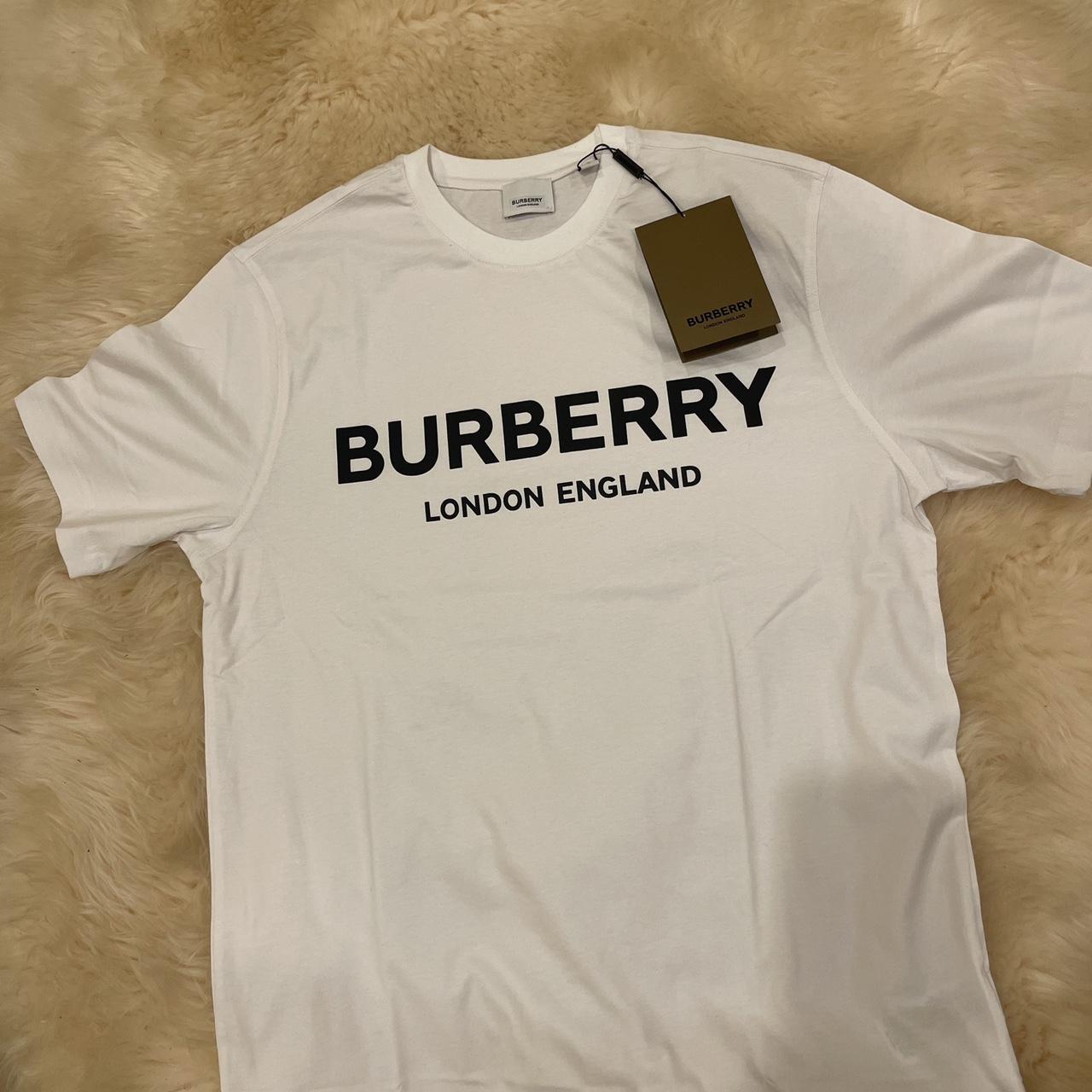 Burberry T-shirt white 🔥 BRAND NEW WITH... - Depop