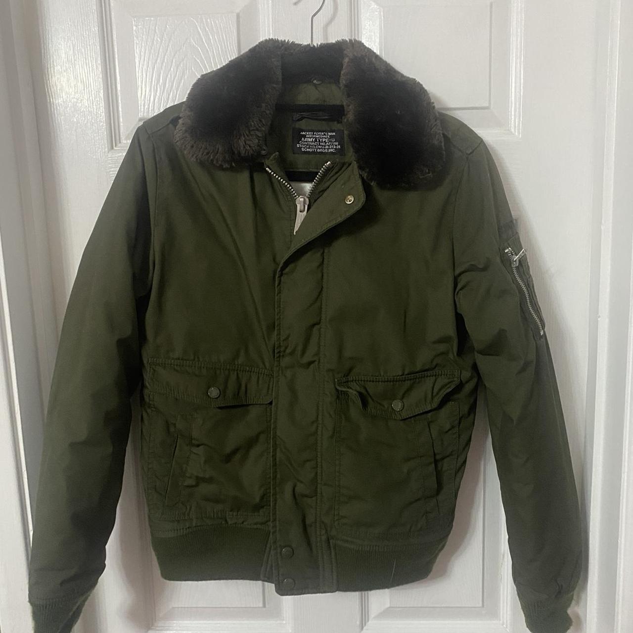 Mens Schott Flight Jacket Original and Army... - Depop