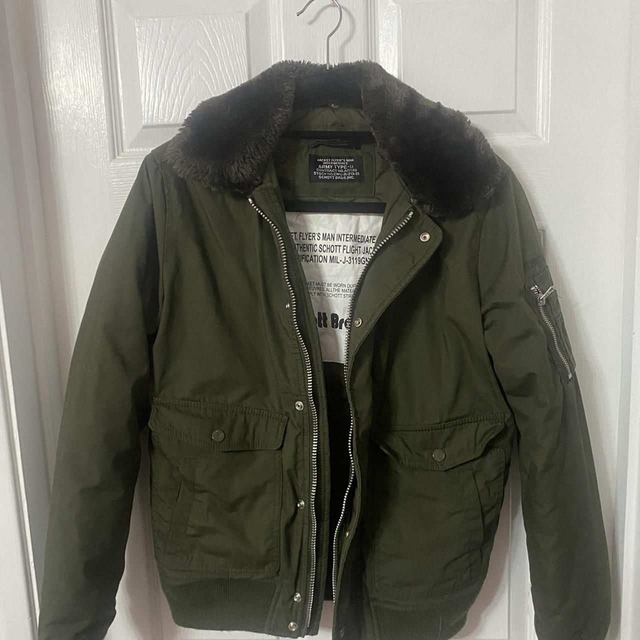 Mens Schott Flight Jacket Original and Army... - Depop