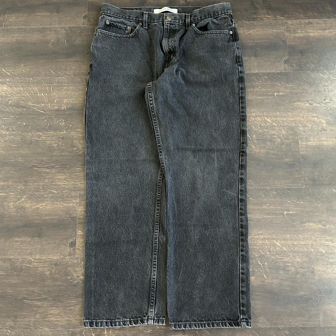 black baggy urban up jeans 36x30 super baggy look... - Depop