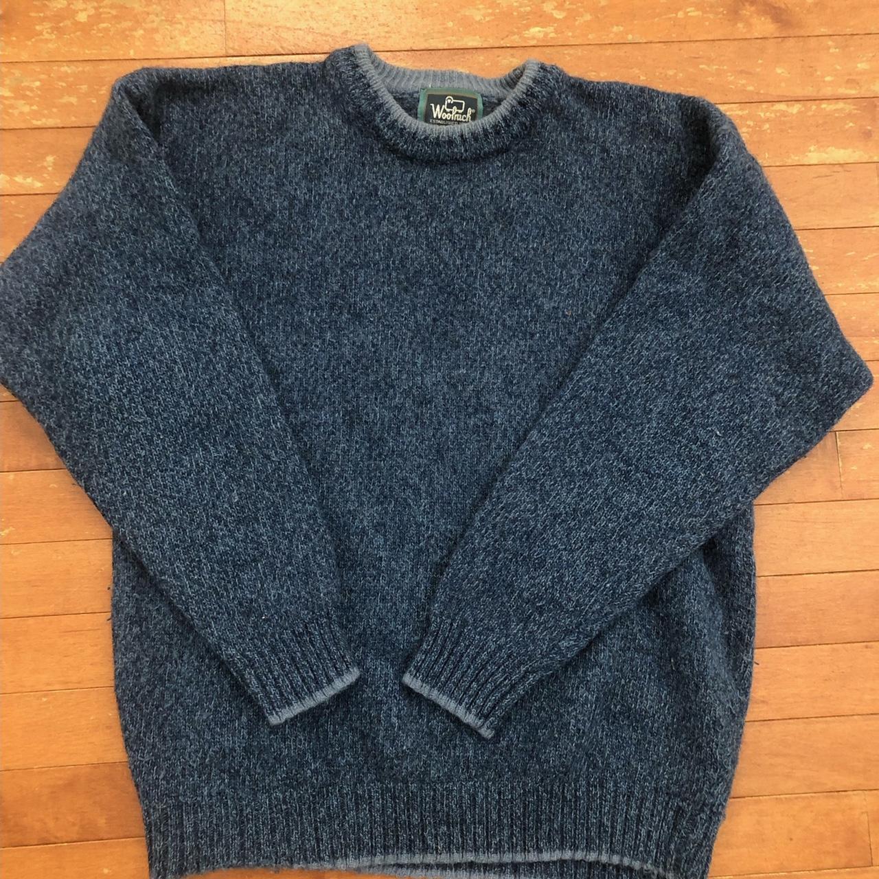 Blue wool rich sweater, made of wool. Very nice... Depop