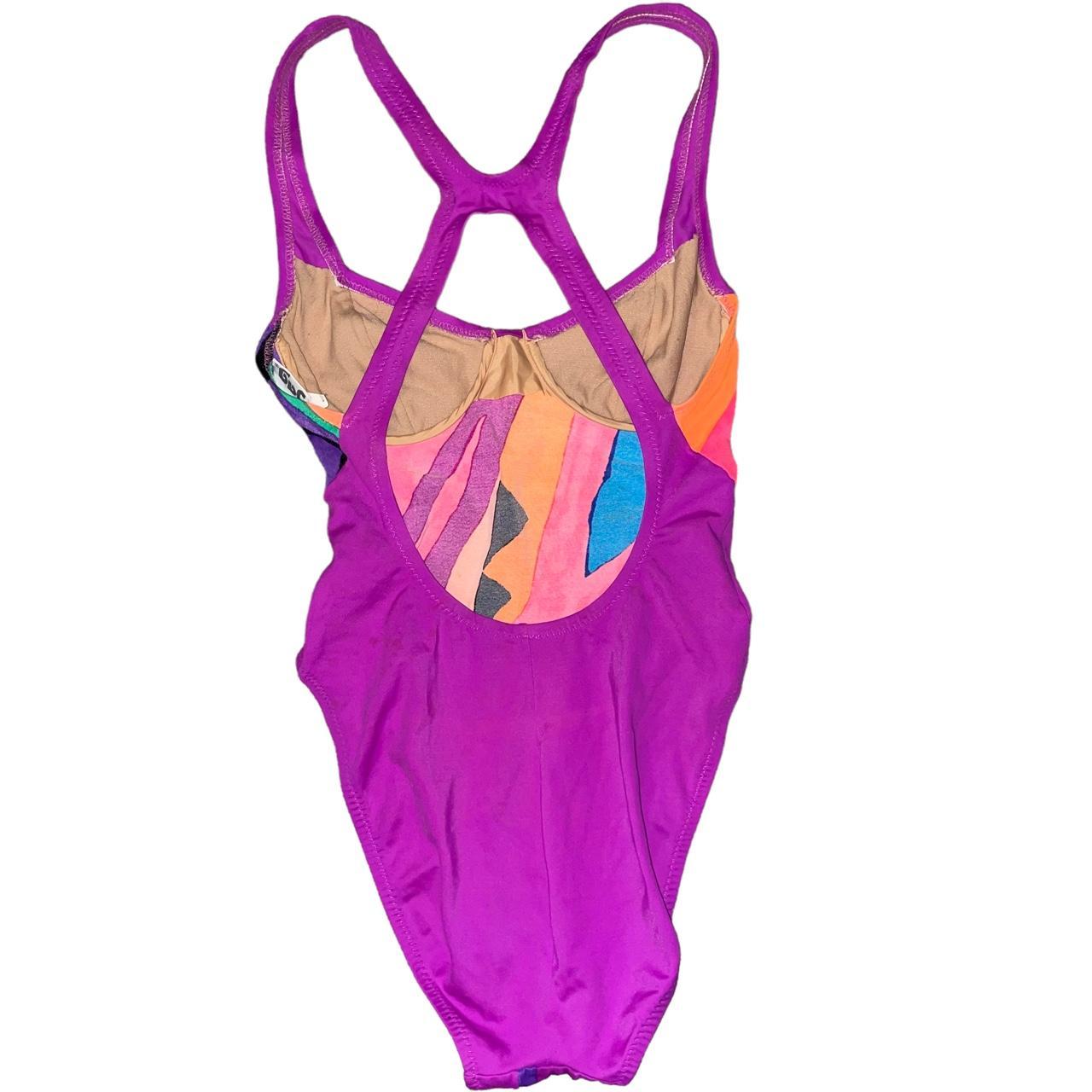 JAG Women's Purple and Orange Swimsuit-one-piece (3)