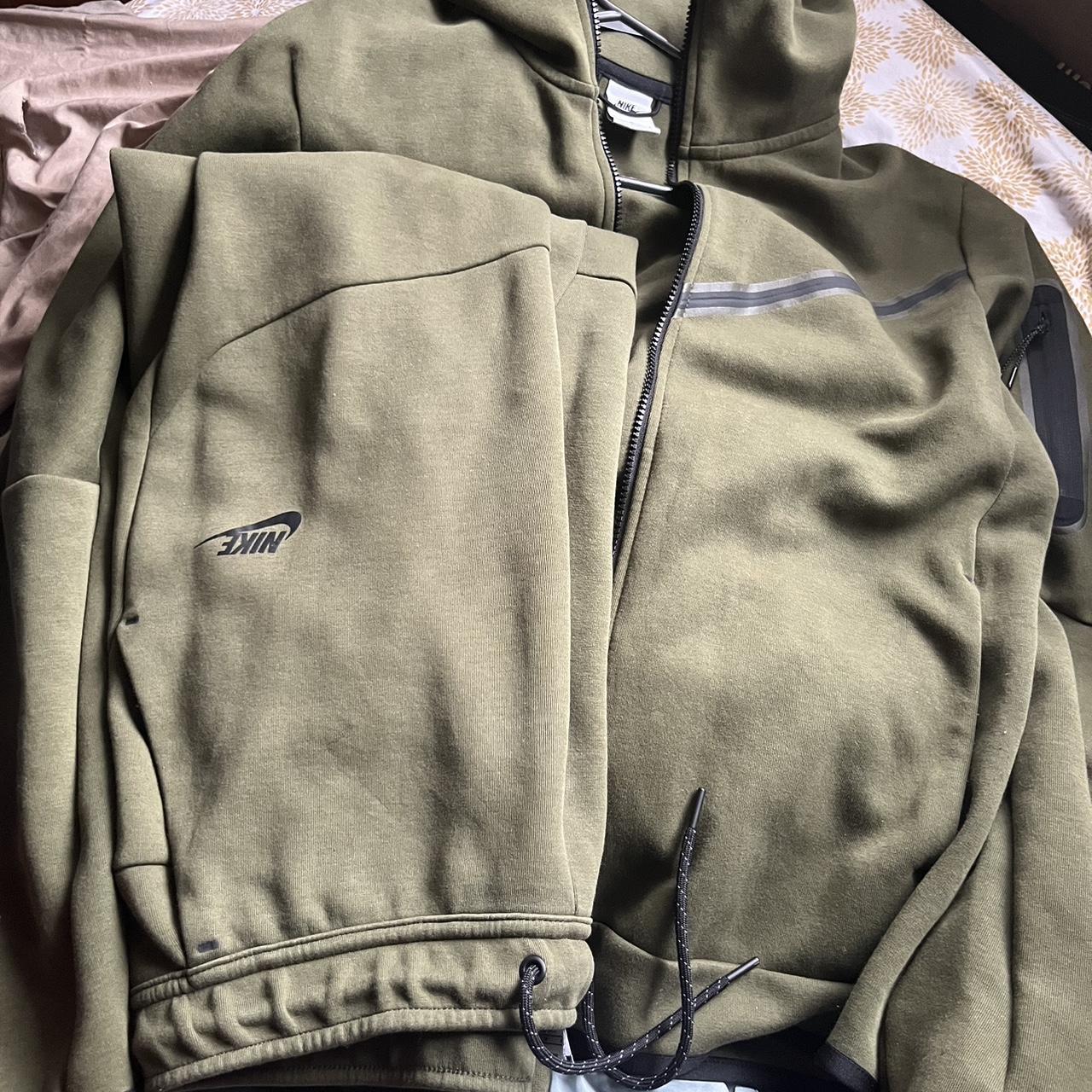 Green Nike tech set Comes with top and bottom‼️ Top... - Depop