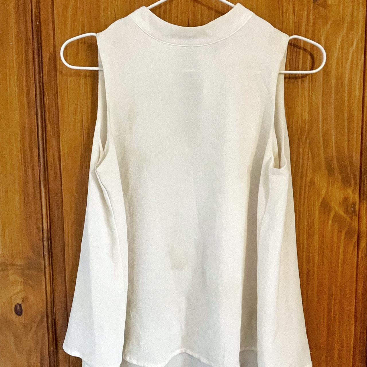 Primark Women's Cream and White Blouse | Depop