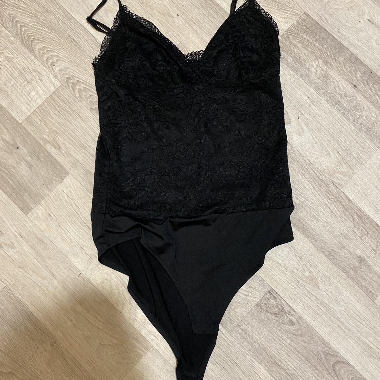 SEXY SATIN WHITE BODYSUIT, WOMENS SIZE M BUT HAS - Depop