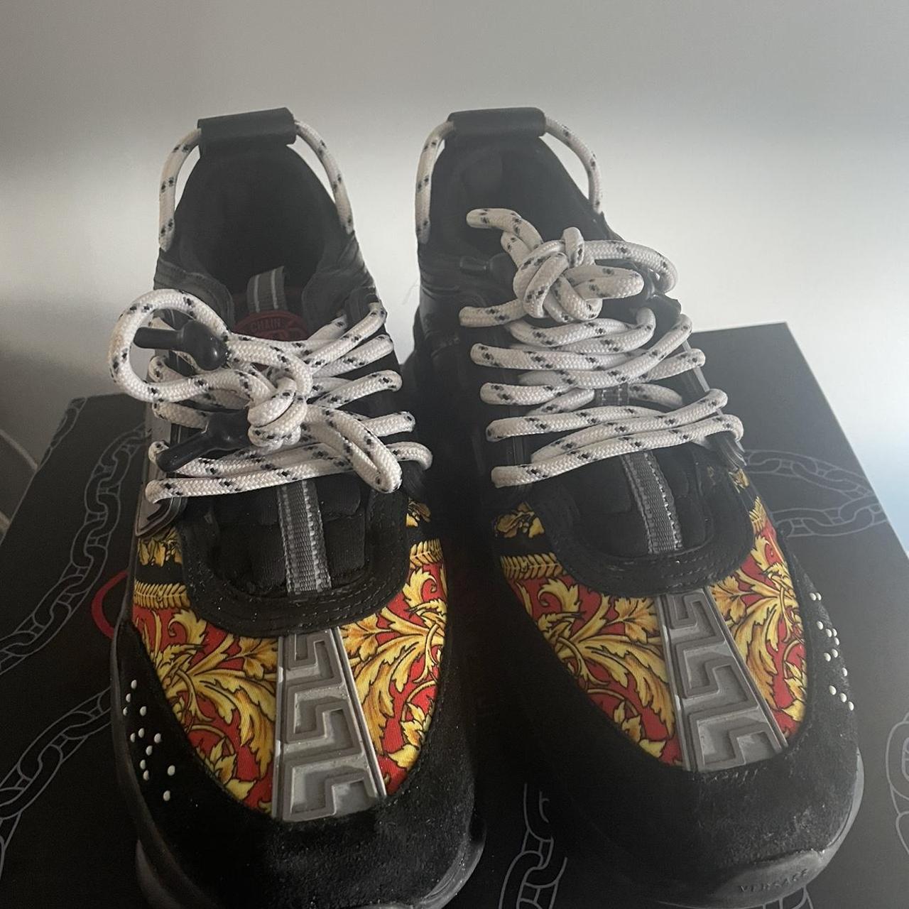 Authentic Versace chain reaction sneakers - Depop