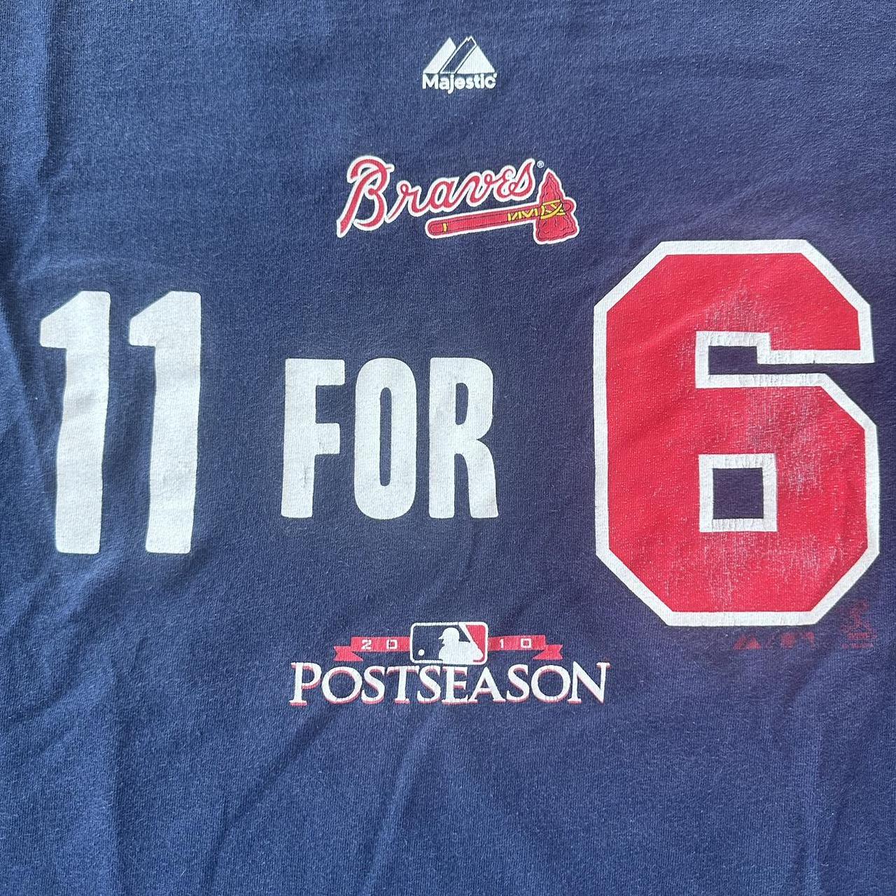 Atlanta Braves Majestic Long Sleeve T Shirt Size - Depop