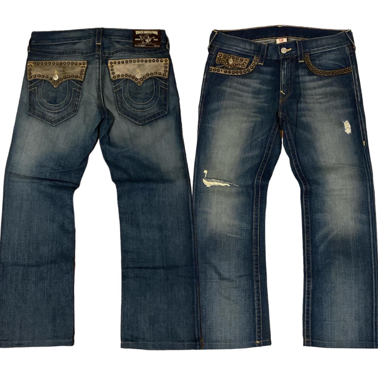 Vintage True religion jeans Size 33 Measurements... - Depop