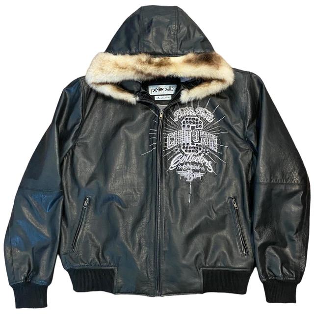 レザージャケット IONSEOUL Shadow fur reversible leather hooded jumper 5JH075 Raucohouse】Shadow fur reversible leather hooded jumper