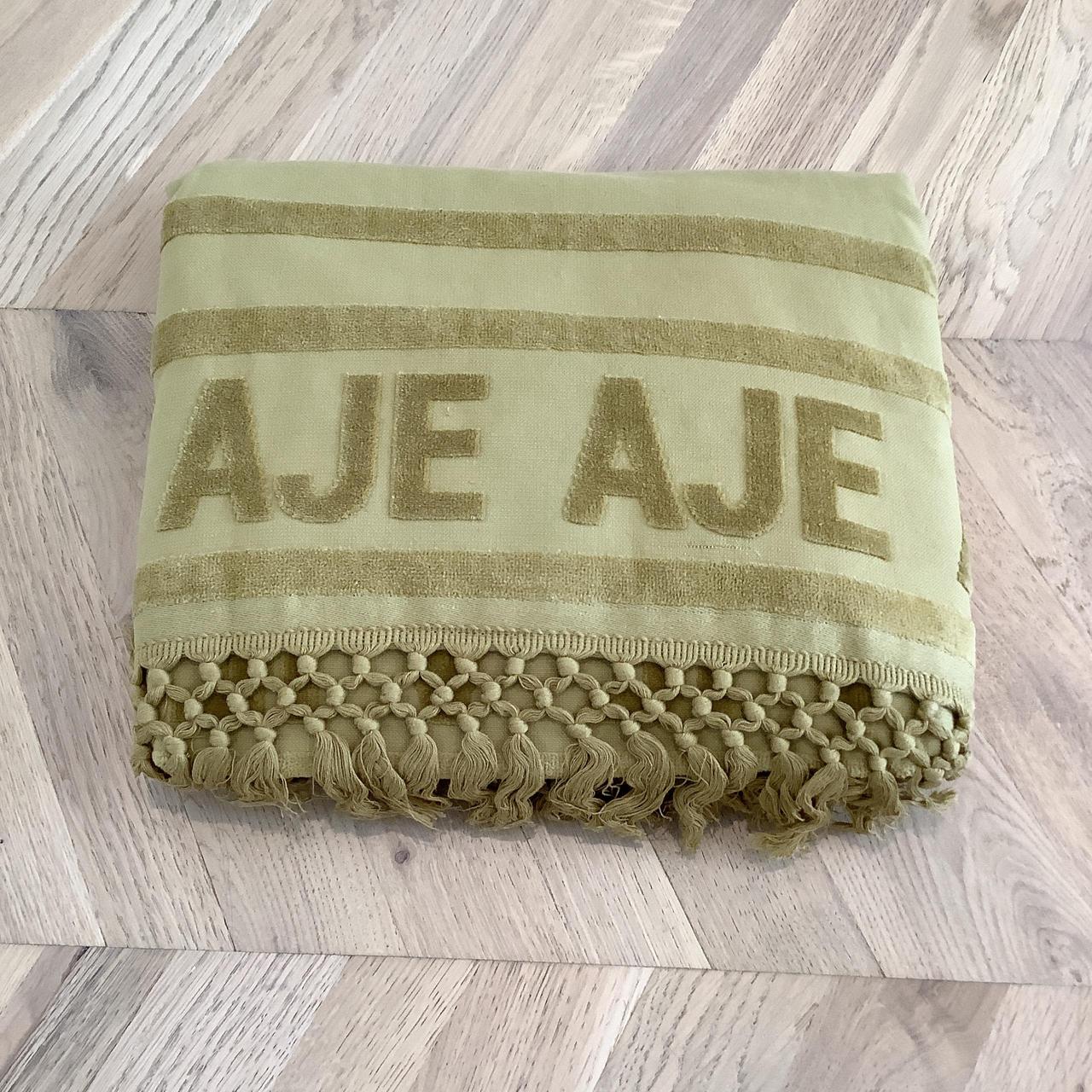 Aje PAROS BEACH TOWEL OLIVE 100x180CM RRP 155 BNWT... Depop