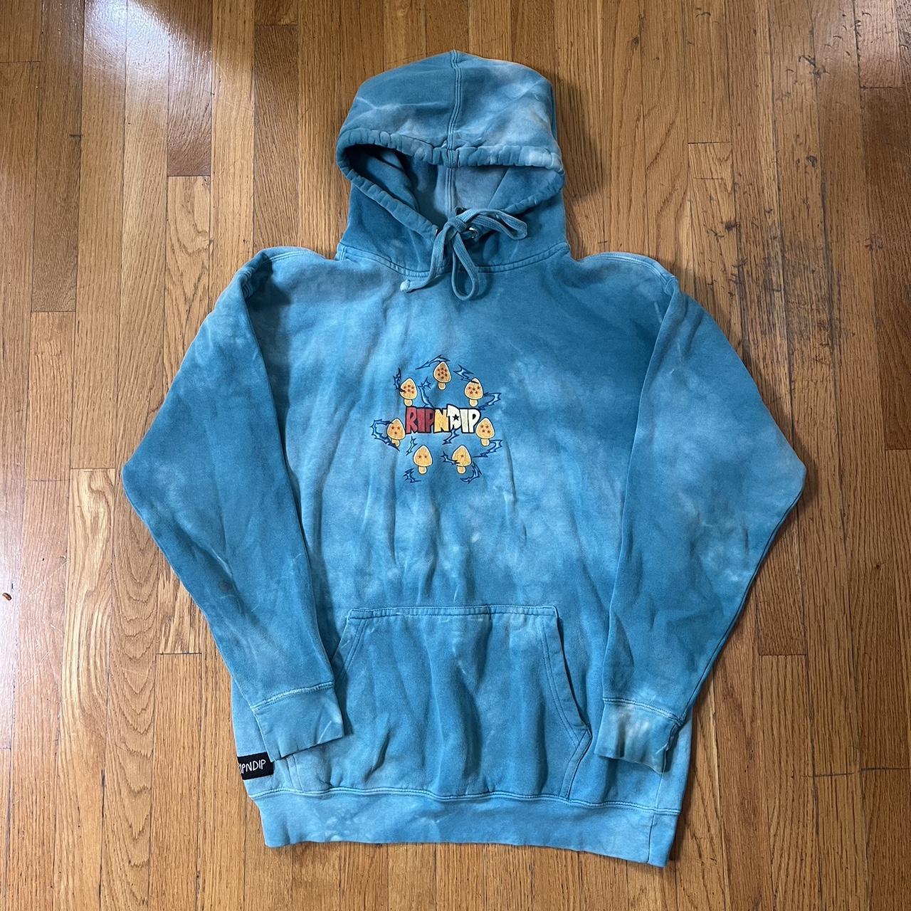 RIPNDIP Men's Blue Hoodie | Depop