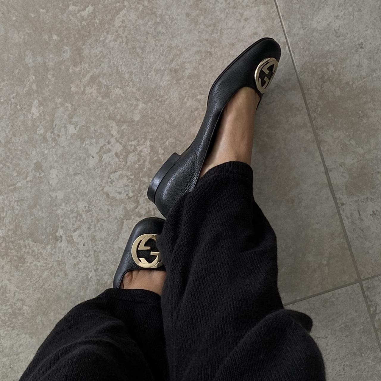 Gucci Women's Black Balletshoes Depop