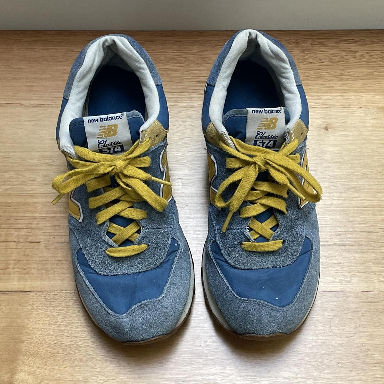 NEW BALANCE CLASSIC 574 TRAINERS - RARE BLUE & | Depop