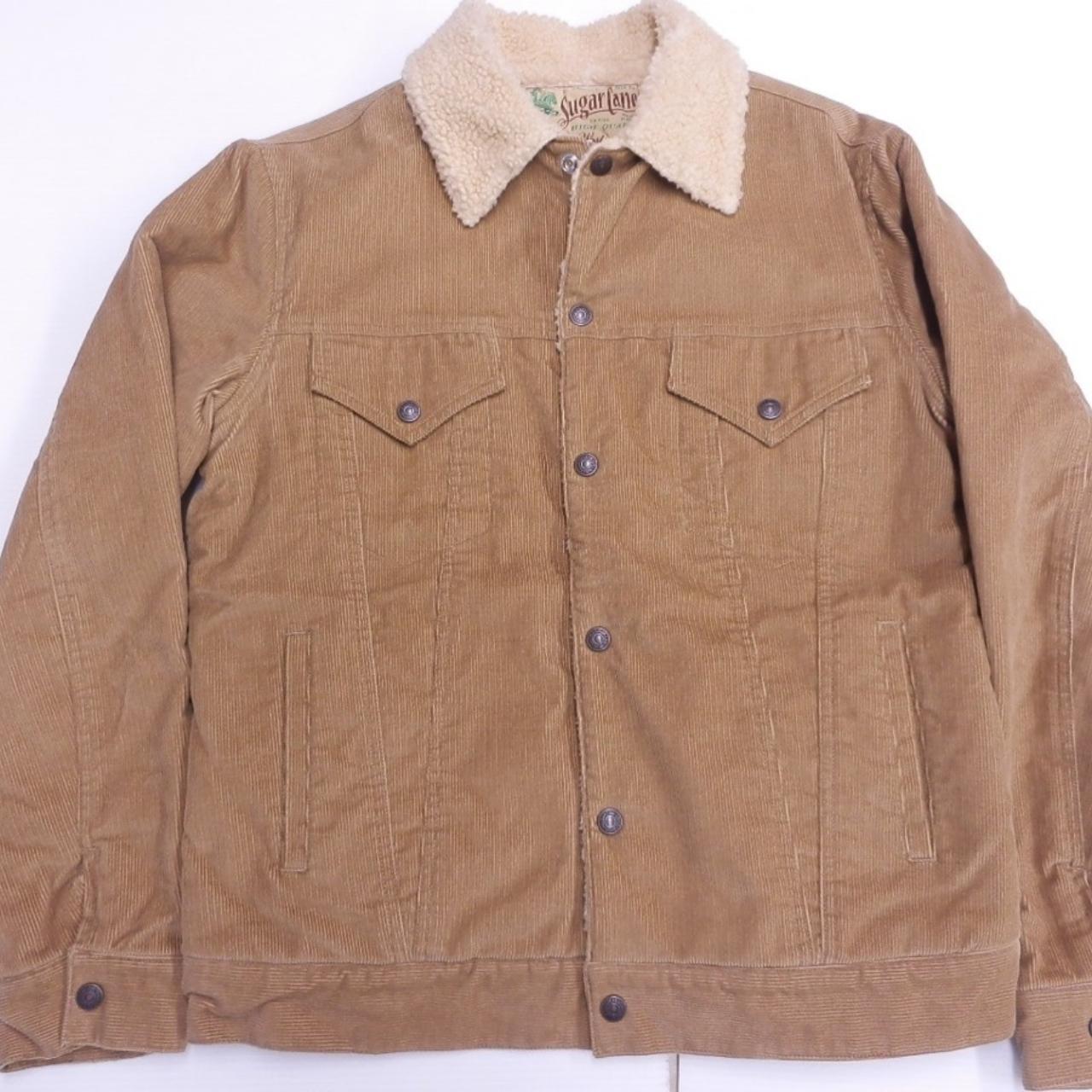Sugar Cane Corduroy Fleece Ranch Jacket Mens Size 40... Depop