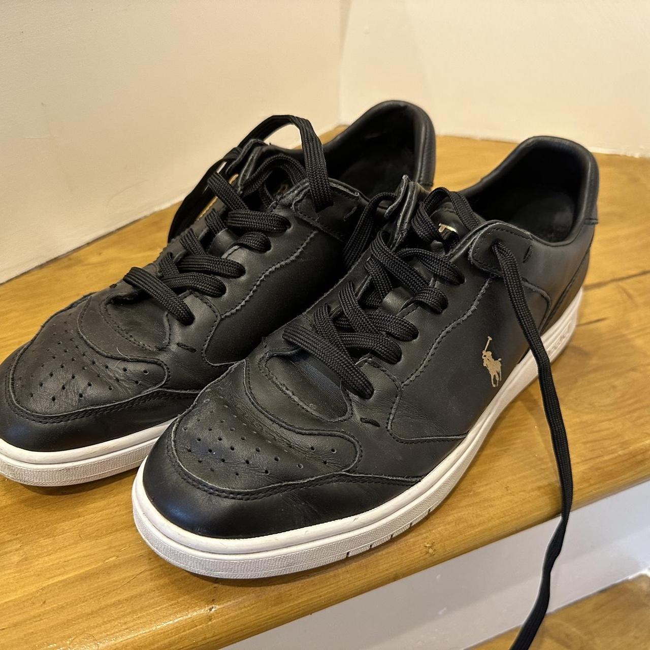 Polo court sale 100 leather sneaker