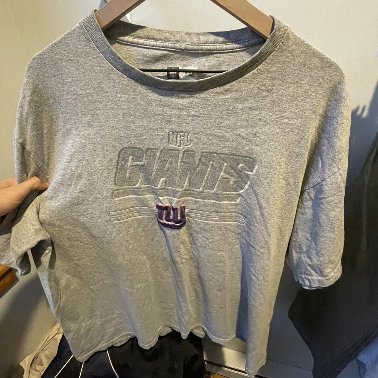 Blue NFL NY Giants Long Sleeve Shirt Size: Large - Depop